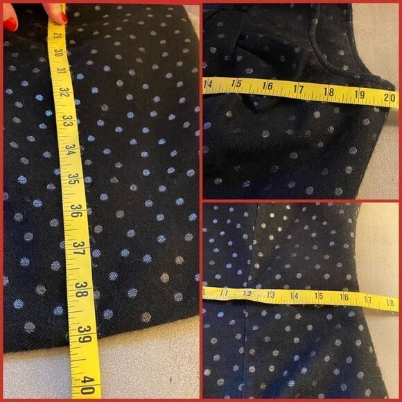 Class by Roberto Cavalli black dress with silver polka dots size USA 14 - Picture 4 of 7